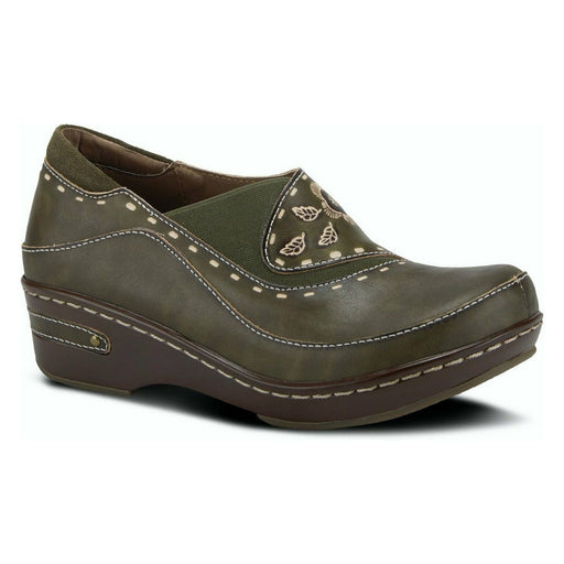 BURBANK SLIP ON WOMEN'S CASUAL SPRING FOOTWEAR CORP. OLIVE 35 