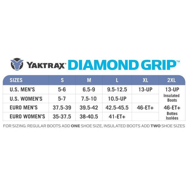 YAKTRAX DIAMOND GRIP EXTRA LARGE Accessories Yaktrax 